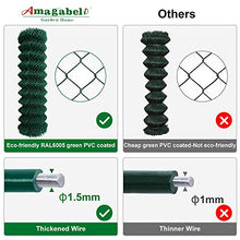 Load image into Gallery viewer, Amagabeli 1.2M x 25M Grillage Jardin Fil 50 x 50 mm Grillage Simple Torsion Vert Métallique Grillage Cloture Jardin en Acier et PVC RAL6005 HC03
