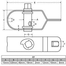 Load image into Gallery viewer, Amagabeli 20 X tendeur de Fil de clôture 4# (120 MM) Serrure de Fil de clôture ajusteur de clôture Kit de clôture de Fil de Jardin tendeur de clôture de câble Enduit de PVC WR5
