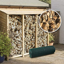 Load image into Gallery viewer, Amagabeli 1.22M x 25M Grillage Jardin 25.4mm Grillage à Poule Cloture Jardin RAL6005 PVC Maille Fine Hexagonal Grillage poulailler Bordures Grillage Triple Torsion Voliere HC05
